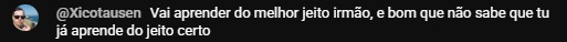 Print de feedback de aluno 19