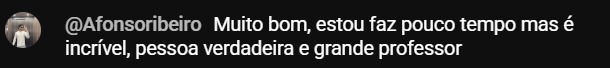 Print de feedback de aluno 12