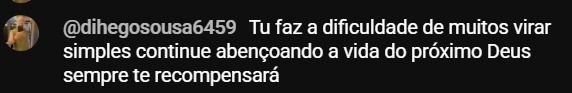 Print de feedback de aluno 1