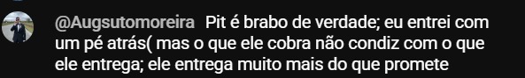 Print de feedback de aluno 10