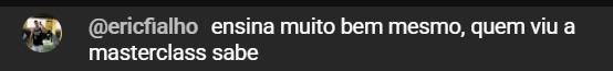 Print de feedback de aluno 8