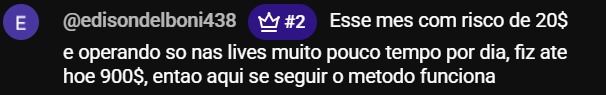 Print de feedback de aluno 7