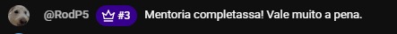 Print de feedback de aluno 18