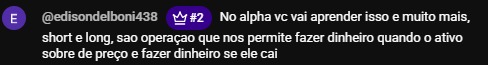 Print de feedback de aluno 17